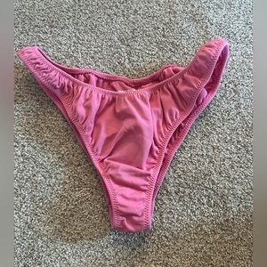 Pink scrunch bikini bottoms